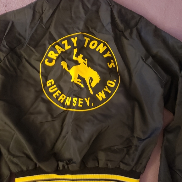 Mens Vtg Wyoming Satin Jacket Pla Jac Sz S - Picture 5 of 6